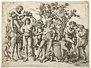 The Bacchanal by Daniel Hopfer (German, c. 1470–1536)