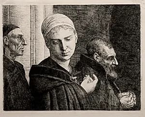 The Baptism by Alphonse Legros (French, 1837–1911)