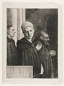 The Baptism by Alphonse Legros (French, 1837–1911)