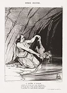 The Baptism of Achilles by Honoré Daumier (French, 1808–1879)