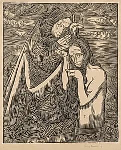 The Baptism of Christ by George Minne (Belgian, 1866–1941)
