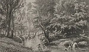 The Bathers by Charles François Daubigny (French, 1817–1878)