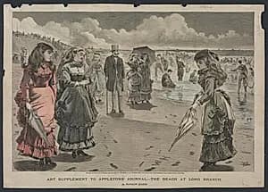 The Beach at Long Branch by Winslow Homer (American, 1836–1910)
