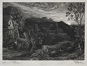 The Bellman by Samuel Palmer (British, 1805–1881)