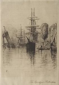 The Boompjes, Rotterdam by Samuel Colman (American, 1832–1920)