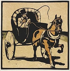 The Cabriolet by William Nicholson (British, 1872–1949)
