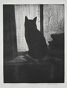 The Cat by Christopher Nevinson (British, 1889–1946)