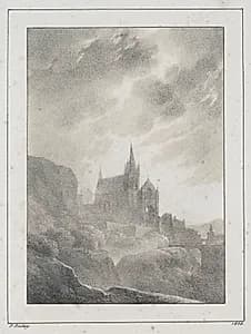 The Cathedral by Jean-Baptiste Isabey (French, 1767–1855)