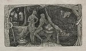 The Chamber-Idyll by Edward Calvert (British, 1799–1883)