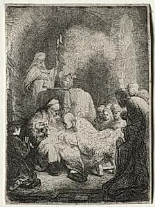 The Circumcision: Small Plate by Rembrandt van Rijn (Dutch, 1606–1669)