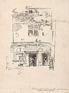 The Clockmakers, Paimpol by James McNeill Whistler (American, 1834–1903)