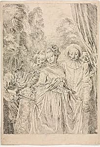 The Clothes are Italian by Jean-Antoine Watteau (French, 1684–1721)