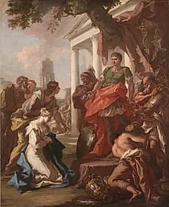The Continence of Scipio by Giovanni Antonio Pellegrini (Italian, 1675–1741)