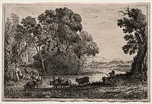 The Cowherder by Claude Lorrain (French, 1604–1682)