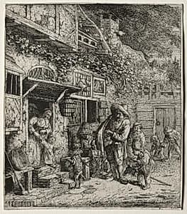The Dancing Dog by Cornelis Dusart (Dutch, 1660–1704)