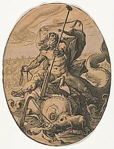 The Deities: Oceanus by Hendrick Goltzius (Dutch, 1558–1617)