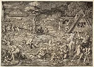 The Deluge by Dirk Vellert (Netherlandish, 1480/85–1547)