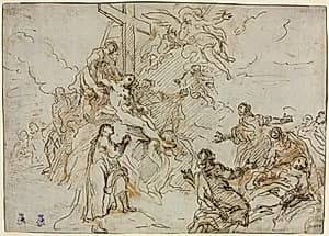 The Deposition (verso) by Christian Wink (German, 1738–1797)