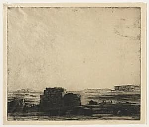The Desert by David Young Cameron (British, 1865–1945)