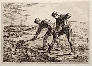 The Diggers by Jean-François Millet (French, 1814–1875)