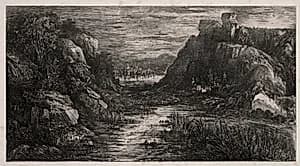 The Distant City by Rodolphe Bresdin (French, 1822–1885)