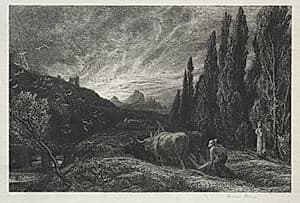 The Early Ploughman by Samuel Palmer (British, 1805–1881)
