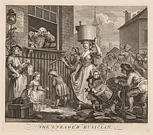The Enraged Musician by William Hogarth (British, 1697–1764)