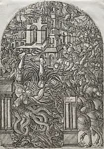 The Fall of Babylon by Jean Duvet (French, 1485–1561)