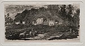 The Farm-Yard by Rodolphe Bresdin (French, 1822–1885)