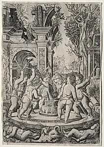 The Fate of the Evil Tongue by Nicoletto da Modena (Italian)