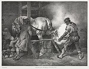 The Flemish Blacksmith by Théodore Géricault (French, 1791–1824)