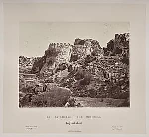 The Fortress, Togluckabad by Louis-Théophile Marie Rousselet (French, 1845–1929)