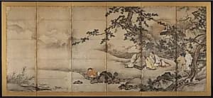The Four Accomplishments by Kano Shōei (Japanese, 1519–1592)