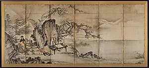 The Four Accomplishments by Kano Shōei (Japanese, 1519–1592)