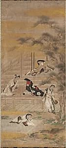 The Four Accomplishments by Iwasa Matabei (Japanese, 1578–1650)