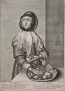 The Four Seasons:  Autumn by Wenceslaus Hollar (Bohemian, 1607–1677)