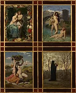 The Four Seasons by Henry Picou (French, 1824–1895)