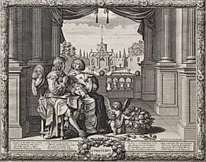 The Four Seasons: Springtime by Abraham Bosse (French, 1602–1676)
