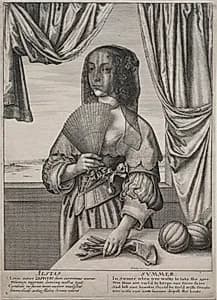 The Four Seasons:  Summer by Wenceslaus Hollar (Bohemian, 1607–1677)