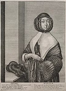 The Four Seasons:  Winter by Wenceslaus Hollar (Bohemian, 1607–1677)