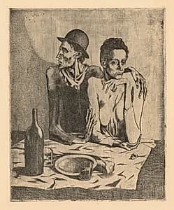 The Frugal Meal by Pablo Picasso (Spanish, 1881–1973)