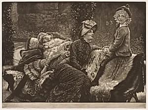 The Garden Bench by James Tissot (French, 1836–1902)