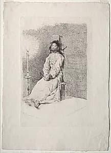 The Garroted Man by Francisco de Goya (Spanish, 1746–1828)