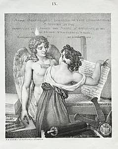 The Genius of Lithography by Nicolas Henri Jacob (French, 1782–1871)