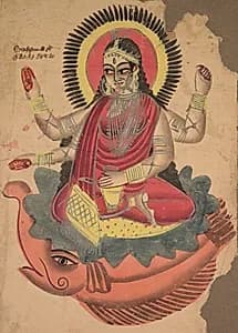 The Goddess Ganga by Unknown Artist