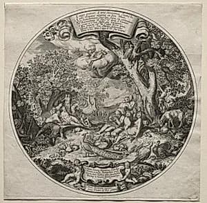 The Golden Age by Johann Theodor de Bry (German, 1561–1623)