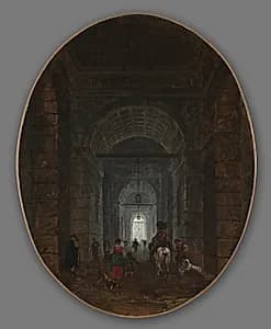 The Grotto of Posillipo by Hubert Robert (French, 1733–1808)