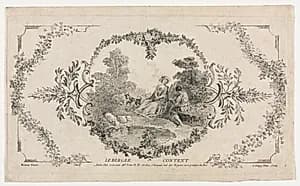 The Happy Shepherd, Arabesque by Louis Crépy (French)