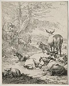 The Herd at Rest by Nicolaes Berchem (Dutch, 1620–1683)