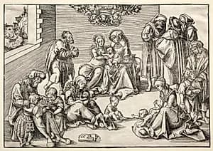 The Holy Family and Kindred by Lucas Cranach (German, 1472–1553)